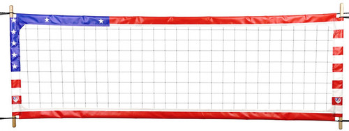 4" Professional American Flag Volleyball Net 4" Professional American Flag Volleyball Net