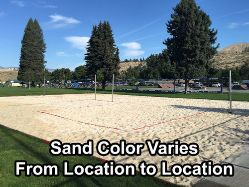 Volleyball Sand Example (Color and texture may vary based on location) Volleyball Sand Example (Color and texture may vary based on location)