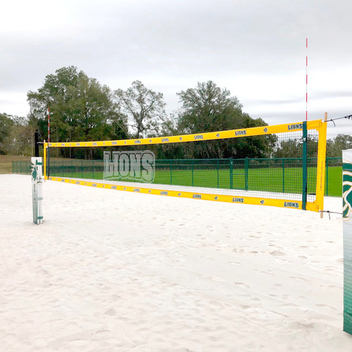 Lions printed netting volleyball net
